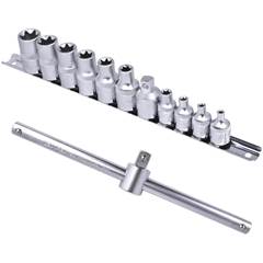 JOGO SOQUETE TORX 1/2-3/8 12 PCS FEMEA