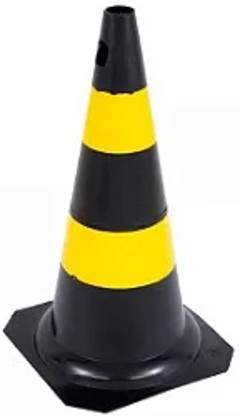 CONE RIGIDO PLT LARANJA/PRETO