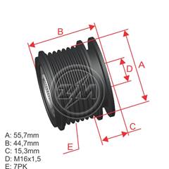 POLIA RODA LIVRE MBB E-CLASS SPRINTER