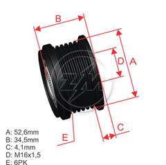 POLIA RODA LIVRE PORSCHE 911  MBB