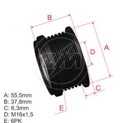POLIA RODA LIVRE VOLVO 850 LAND ROVER
