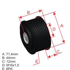 POLIA RODA LIVRE MBB ATEGO 1725/1528;29
