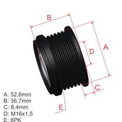 POLIA RODA LIVRE NISSA SENTRA ALTIMA 2.5
