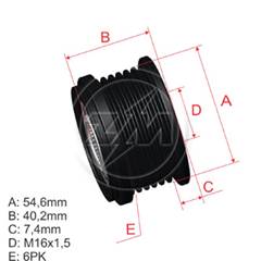 POLIA RODA LIVRE TRACKER SUZUKI DUCATO