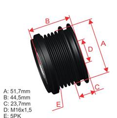 POLIA RODA LIVRE MBB VANE A-CLASS  A190