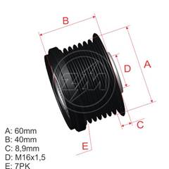 POLIA RODA LIVRE HYUNDAI H350 KIA BONGO