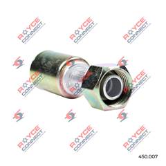 CONECTOR RETO FEMEA 10MM ALUMINIO C/CLIP