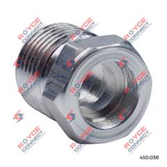 NIPLE ALUMINIO P/CONECTOR 8MM ROSCA 3/4