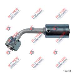 CONECTOR RADIAL45º FÊMEA 6MM C/CLIP