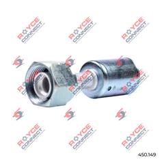 CONECTOR RADIAL RETO FEMEA 8MM C/CLIP