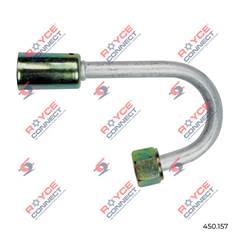 CONECTOR 180º FÊMEA 06MM ALUMINIO C/CLIP
