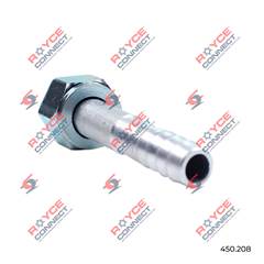 CONECTOR RETA FÊMEA 08MM ALUMINIO S/CLIP