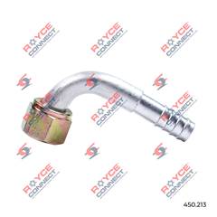 CONECTOR 90º FÊMEA 10MM ALUMINIO S/CLIP