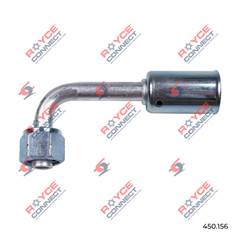 CONECTOR RADIAL 90º FÊMEA 06MM C/CLIP