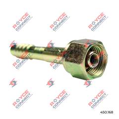 CONECTOR RETA FÊMEA 06MM AÇO S/CLIP