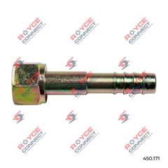 CONECTOR RETA FÊMEA 08MM AÇO S/CLIP