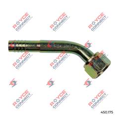 CONECTOR 45º FÊMEA 10MM AÇO S/CLIP