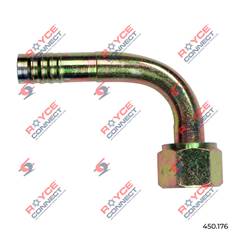 CONECTOR 90º FÊMEA 10MM AÇO S/CLIP