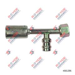 CONECTOR RETA FÊMEA 06MM AÇO C/VÁLVULA