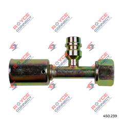CONECTOR RETA FÊMEA 08MM AÇO C/ VÁLVULA
