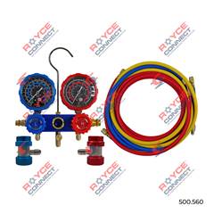 MANÔMETRO R134A COM MANGUEIRAS DE 2500MM