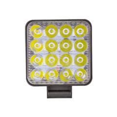 FAROL LED 12/24 QUADRADO 16 LEDS MINI