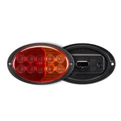 LANT LED ELÍPTICA RUBI/AMBAR 12V