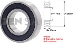 ROLAMENTO  6003DDU 35X17X10
