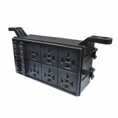 CAIXA P/ 6 RELES 6 FUSIVEIS C/TERMINAS
