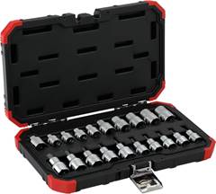JOGO SOQUETE TORX 1/2+3/8 MACH/FEM 20PCS